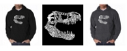 LA Pop Art Men's Word Art Hoodie - T-Rex Skull